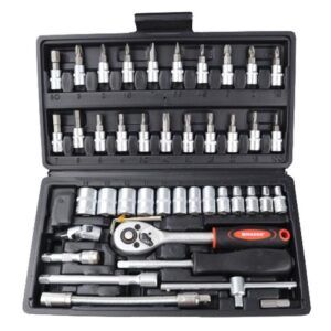 MALETIN HERRAMIENTAS C.V. 46 PIEZAS 1/4" MADER