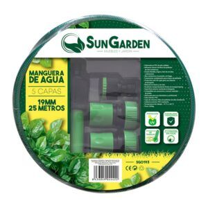 MANGUERA AGUA 5 CAPAS 19MM 25METROS SUNGARDEN