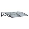 MARQUESINA DOBLE PE100145T POLICARBONATO TRANSPARENTE 965X1435X282 ARTPLAST
