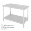 MESA DE TRABAJO ACERO INOXIDABLE 180X70X85CM CHEF PRO