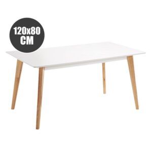 MESA DESIGN D900 120X80CM BLANCA MUVIP