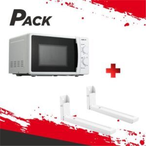 MICROONDAS 20L 700W CON GRILL Y DESCONGELACION + SOPORTE PARA MICROONDAS
