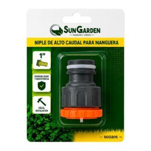 NIPLE DE ALTO CAUDAL PARA MANGUERA 1" SUNGARDEN