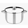 OLLA DE ACERO INOXIDABLE 22CM 5 LITROS OPTIMA CON TAPA ACERO MONIX