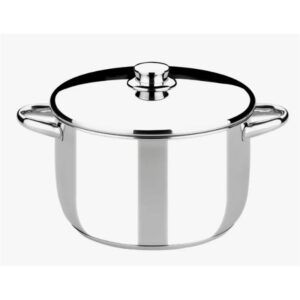 OLLA DE ACERO INOXIDABLE 24CM 6 LITROS OPTIMA CON TAPA ACERO MONIX