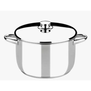 OLLA DE ACERO INOXIDABLE 30CM 12 LITROS OPTIMA CON TAPA ACERO MONIX