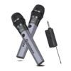 PACK 2 MICROFONOS INALÁMBRICOS UHF CON RECEPTOR Y BATERÍA COOLSOUND