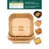 PACK 20 BASES PAPEL PARA AIRFRYER 20X20CM ALGON