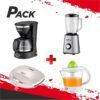 PACK DESAYUNO SANDWICHERA + CAFETERA + EXPRIMIDOR + BATIDORA MUVIP