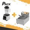 PACK FREIDORA INDUSTRIAL 9 LTROS 2500W + BATIDORA PROFESIONAL 2000W CHEFPRO