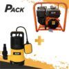 PACK MOTOBOMBA GASOLINA 7HP + BOMBA DE AGUA 400W BLIM