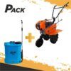 PACK MOTOCULTOR GASOLINA 7.5HP + SULFATADORA BATERIA 20 LITROS BLIM