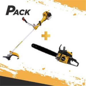 PACK MOTOSIERRA GASOLINA 63.3CC 50CM + DESBROZADORA GASOLINA 65CC BLIM