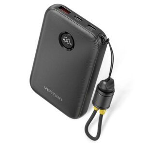 POWERBANK 10000MAH CON DISPLAY 22.5W NEGRO VENTION
