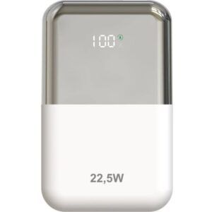 POWERBANL 10000MAH LEPOW22W10WS BLANCO PLATA LEOTEC