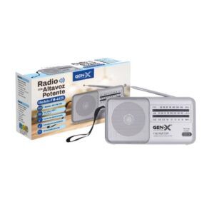 RADIO 3 BANDAS AM/FM/SW ALTA SENSIBILIDAD PLATA GENX
