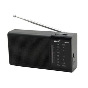 RADIO PORTATIL AM/FM DIAL CLASICO NEGRA GEN-X