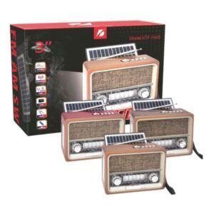 RADIO SOLAR - ALTAVOZ BT | USB | TF | FM | AM | SW | LUZ EMERGENCIA GENX