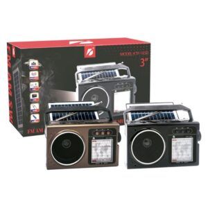 RADIO SOLAR - ALTAVOZ BT | USB | TF | FM | AM | SW | LUZ EMERGENCIA GENX