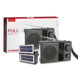 RADIO SOLAR - ALTAVOZ BT | USB | TF | FM | AM | SW | LUZ EMERGENCIA GENX