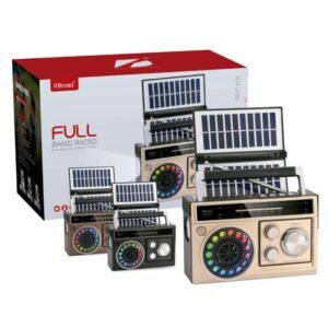 RADIO SOLAR - ALTAVOZ BT | USB | TF | LINEIN | FM | AM | SW | RGB GENX