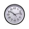 RELOJ OFICINA 35CM ALUMINIO NEGRO BISMARK