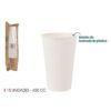 SET 15 VASO BLANCO CARTON 450CC ALGON