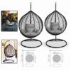 SET 2 BALANCINES MIMBRE ANTRACITA 105CM