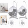SET 2 BALANCINES MIMBRE BLANCO 105CM