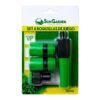 SET 4PCS BOQUILLA DE RIEGO + ADAPTADORES PARA MANGUERA 1/2