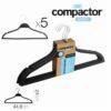 SET 5 PERCHAS SOFT TOUCH 44.8X0.5X24CM