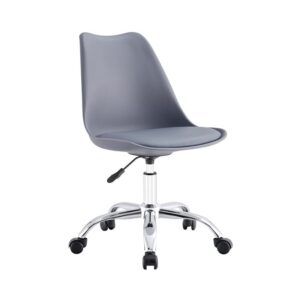 SILLA DE ESCRITORIO CON RUEDAS 97X47X58CM GRIS