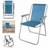 SILLA DE PLAYA PLEGABLE 52X43X74 AZUL PETROLEO