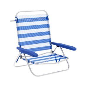SILLA PLEGABLE 5 POSICIONES ALUMINIO 65.5X44X82CM