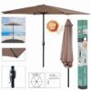 SOMBRILLA JARDIN 300CM METROS MARRON