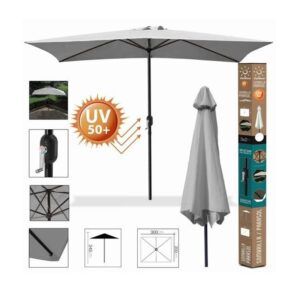 SOMBRILLA JARDIN 3X2 METROS UV50+ GRIS