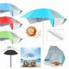 SOMBRILLA PLAYA CON CORTAVIENTOS UV50+ 180CM