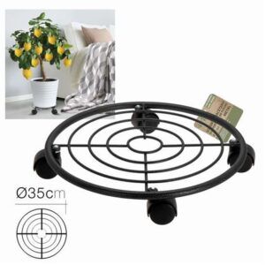 SOPORTE PARA MACETAS CON RUEDAS 35CM DIAMETRO