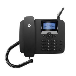 TELEFONO FIJO MOTOROLA FW200L GSM | SIM | LCD | NEGRO