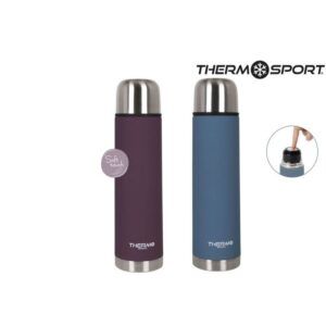 TERMO INOX SOFT TOUCH 750ML 2 COLORES SURTIDOS THERMOSPORT
