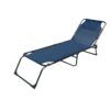 TUMBONA PLEGABLE CON ALMOHADA AZUL PETROLEO