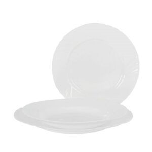 VAJILLA 12 PIEZAS REDONDA BLANCO OPAL EVERETT