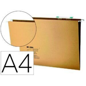 CARPETA COLGAR Q-Office A-4 KRAFT c/Visor 31,5cm