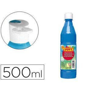 TEMPERA JOVI 500cc LIQUIDA "Unicolor" (Azul-Cyan)