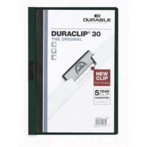 DOSSIER CLIP A-4 30-Hojas PVC (Verde)