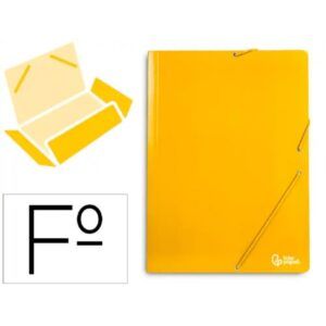 CARPETA GOMAS Fº CARTON Brillo 3-Solapas (Amarillo)