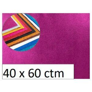 GOMA EVA 40x60 2mm C/Purpurina (Lila)
