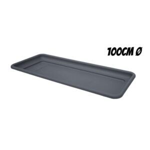 BANDEJA PARA MACETA 100CM ANTRACITA ARTPLAST