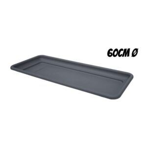 BANDEJA PARA MACETA 60CM ANTRACITA ARTPLAST
