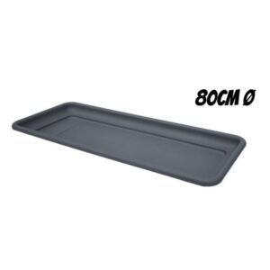 BANDEJA PARA MACETA 80CM ANTRACITA ARTPLAST